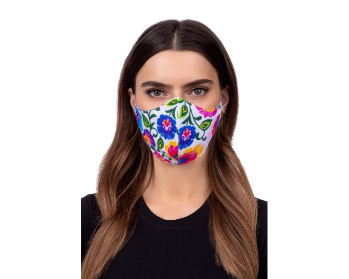 Reusable Profiled Face Mask Προστατευτική Μάσκα Προσώπου - Folklore White