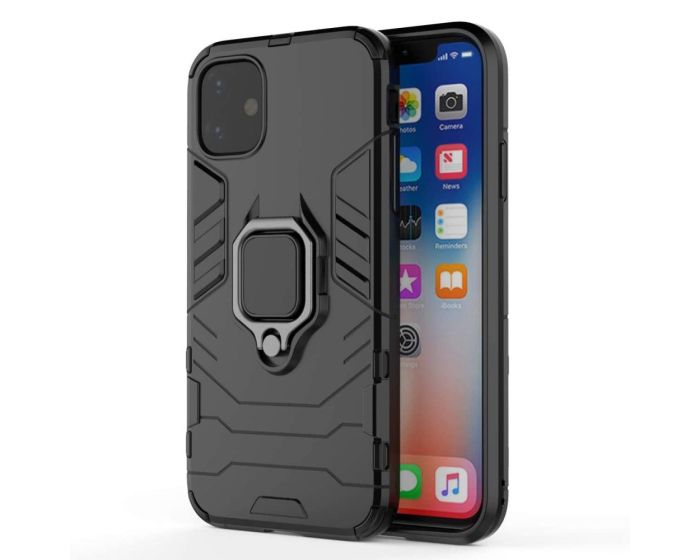 Ring Armor Tough Rugged Case Ανθεκτική Θήκη με Kickstand - Black (iPhone 12 Mini)