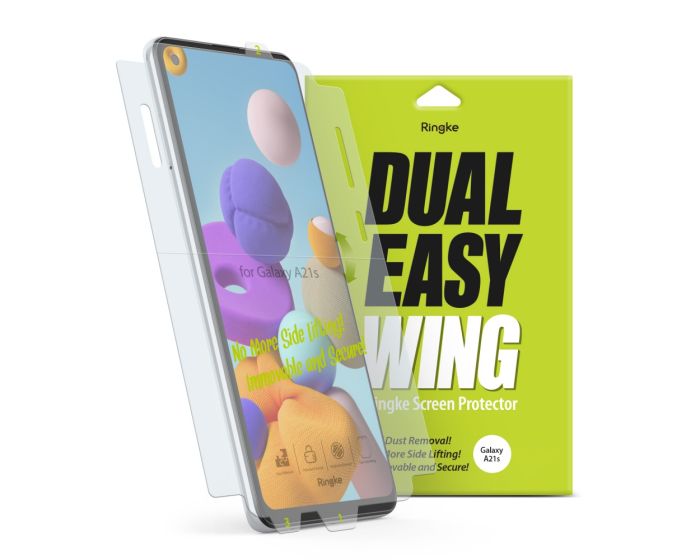 Ringke Dual Easy Wing Full Cover Screen Protector 2 Τεμάχια (Samsung Galaxy A21s)