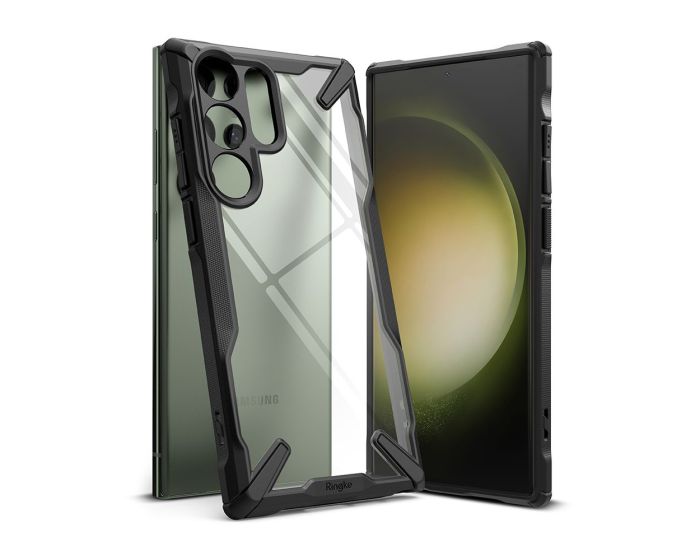 Ringke Fusion-X Σκληρή Θήκη με TPU Bumper Black (Samsung Galaxy S23 Ultra)