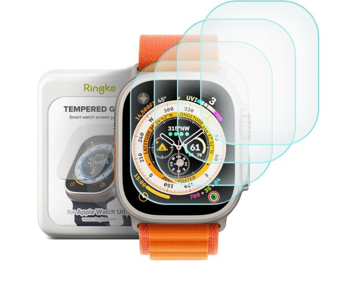 Ringke ID FC Tempered Glass 4 Τεμάχια (Apple Watch Ultra 1/2 49mm)