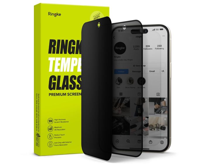 Ringke Privacy Αντιχαρακτικό Γυαλί Tempered Glass (iPhone 15)