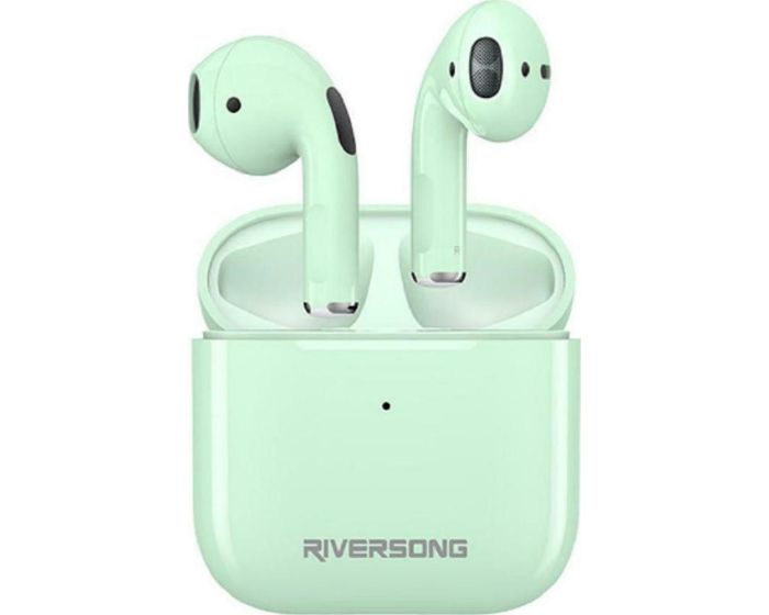 Riversong Air Mini TWS True Wireless Bluetooth Stereo Earbuds with Charging Box - Mint