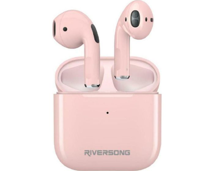 Riversong Air Mini TWS True Wireless Bluetooth Stereo Earbuds with Charging Box - Pink