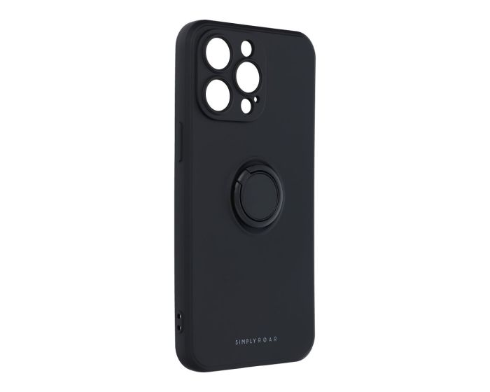 Roar Amber Case Θήκη Σιλικόνης με Kickstand Black (iPhone 14 Pro Max)