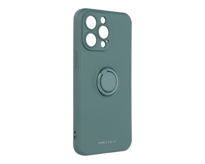 Roar Amber Case Θήκη Σιλικόνης με Kickstand Green (iPhone 14 Pro Max)