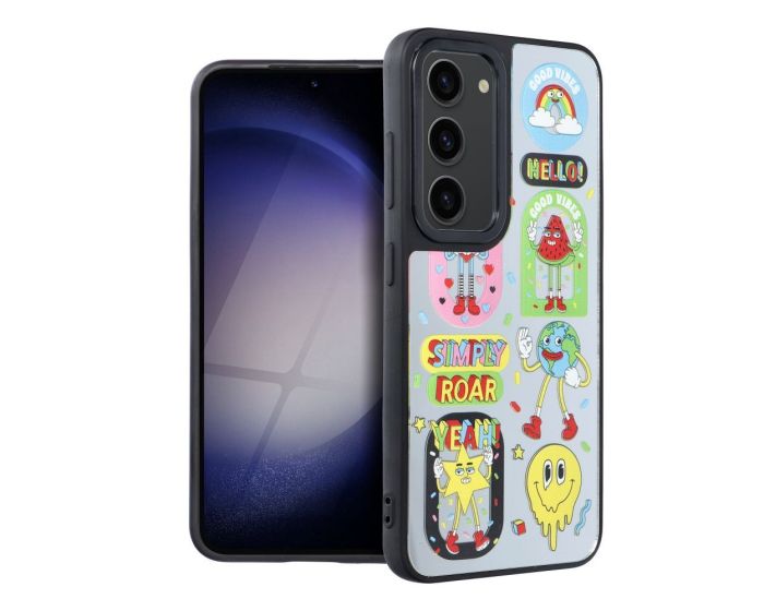 Roar Chill Flash Mirror Case Θήκη Καθρέπτης Style 1 Stickers (Samsung Galaxy S23)