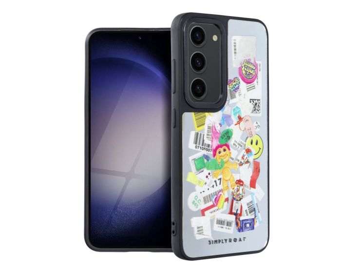 Roar Chill Flash Mirror Case Θήκη Καθρέπτης Style 4 Stickers (Samsung Galaxy S23)