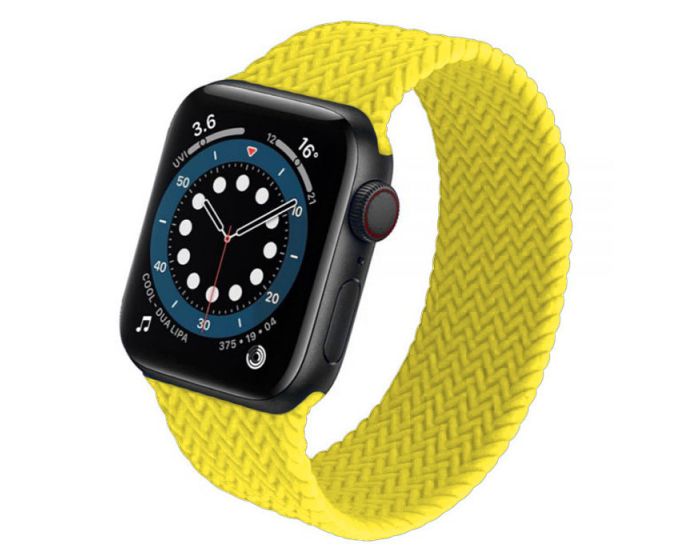 Rope Effect Strap Ελαστικό Λουράκι Σιλικόνης (Apple Watch 38/40/41mm 1/2/3/4/5/6/7/SE) Yellow