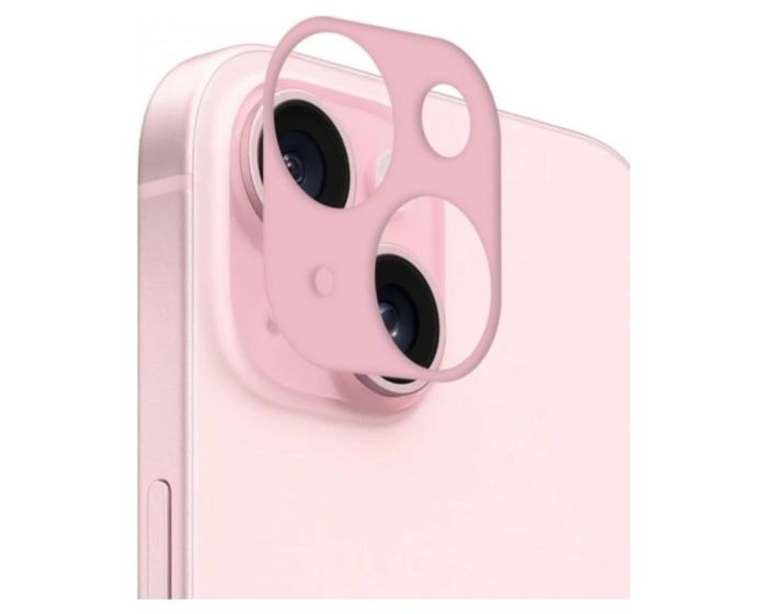 Rosso Camera Lens Protector Προστατευτικό Κάλυμμα Κάμερας - Pink (iPhone 15 / 15 Plus)