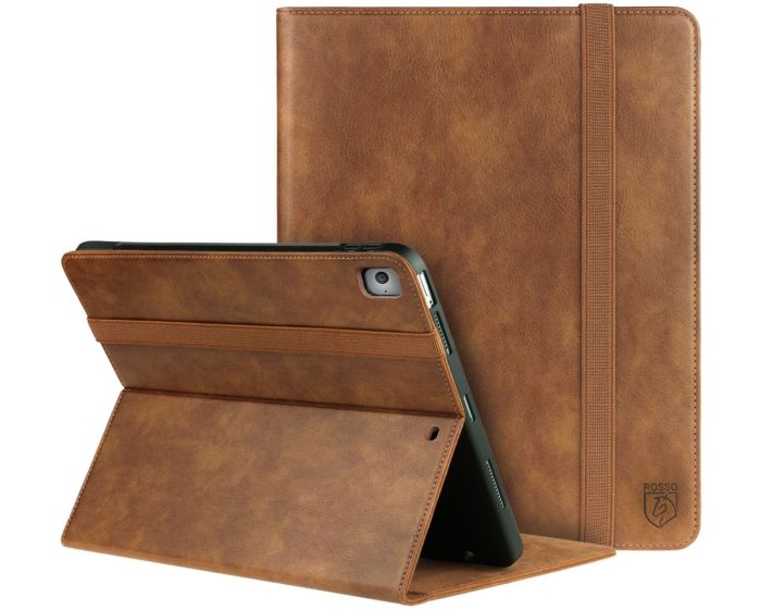 Rosso Element PU Leather Book Case Θήκη με Stand και Υποδοχή Apple Pencil - Brown (iPad Air 3 2019 / Pro 10.5" 2017)