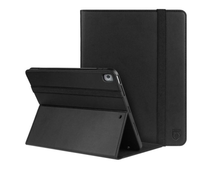 Rosso Element PU Leather Book Case Θήκη με Stand και Υποδοχή Apple Pencil - Black (iPad Air 3 2019 / Pro 10.5" 2017)