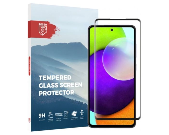 Rosso Tempered Glass FullFace Αντιχαρακτικό Προστατευτικό Οθόνης (Samsung Galaxy A52 / A52s)