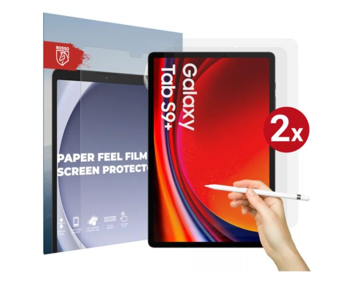 Rosso Paper Feel Screen Protector Μεμβράνη Προστασίας Οθόνης 2 Τεμάχια (Samsung Galaxy Tab S9 Plus 12.4)