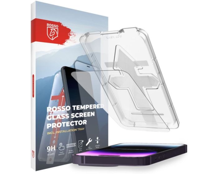 Rosso Αντιχαρακτικό Γυαλί Tempered Glass Screen Prοtector with Installation Tray (iPhone 14 Pro)
