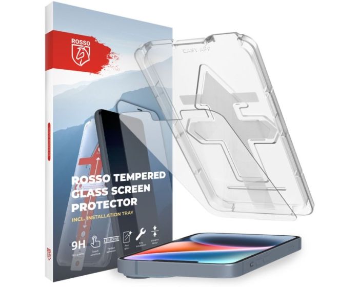 Rosso Αντιχαρακτικό Γυαλί Tempered Glass Screen Prοtector with Installation Tray (iPhone 14)