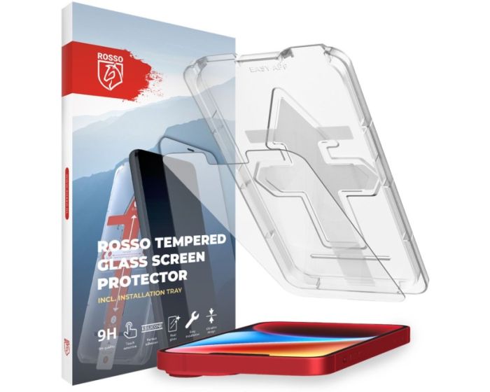 Rosso Αντιχαρακτικό Γυαλί Tempered Glass Screen Prοtector with Installation Tray (iPhone 14 Plus)