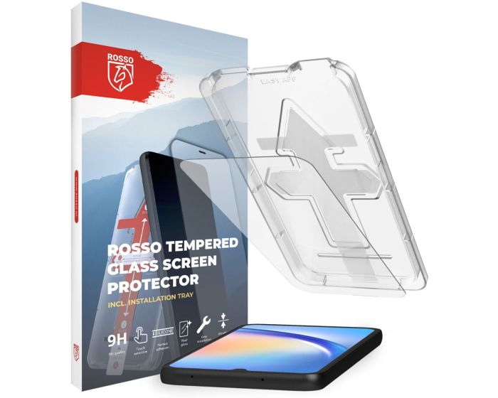 Rosso Αντιχαρακτικό Γυαλί Tempered Glass Screen Prοtector with Installation Tray (Samsung Galaxy A34 5G)