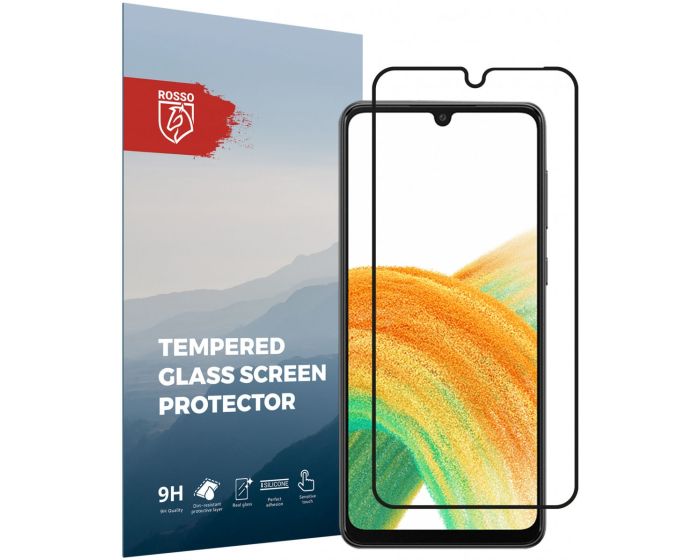 Rosso Tempered Glass FullFace Αντιχαρακτικό Προστατευτικό Οθόνης (Samsung Galaxy A33 5G)