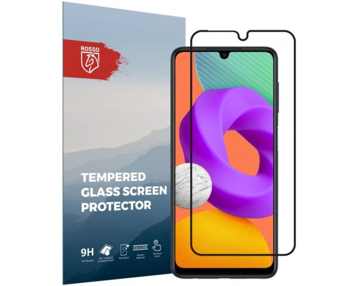 Rosso Tempered Glass FullFace Αντιχαρακτικό Προστατευτικό Οθόνης (Samsung Galaxy M22 / A22 4G)