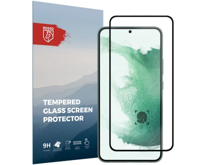 Rosso Tempered Glass FullFace Αντιχαρακτικό Προστατευτικό Οθόνης (Samsung Galaxy S22 Plus 5G)