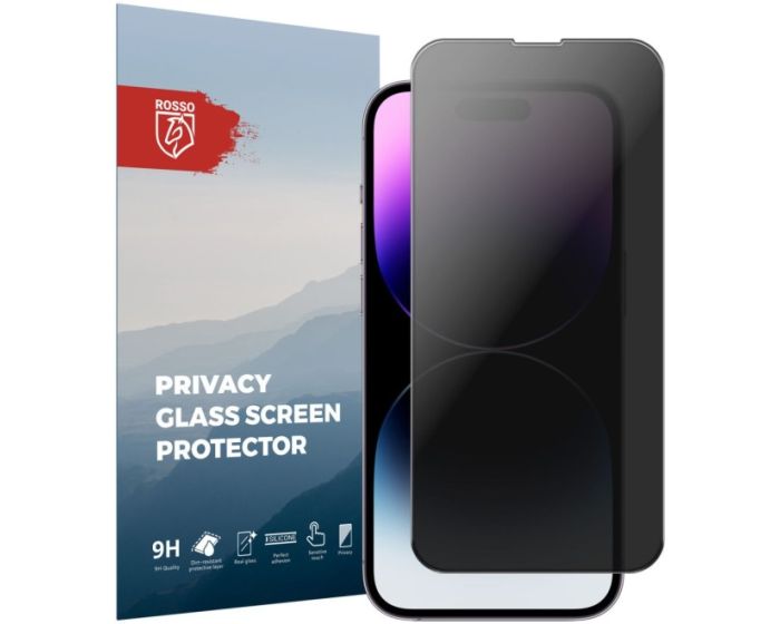 Rosso Tempered Glass Privacy Αντιχαρακτικό Γυαλί Προστασίας Απορρήτου Οθόνης (iPhone 14 Pro)