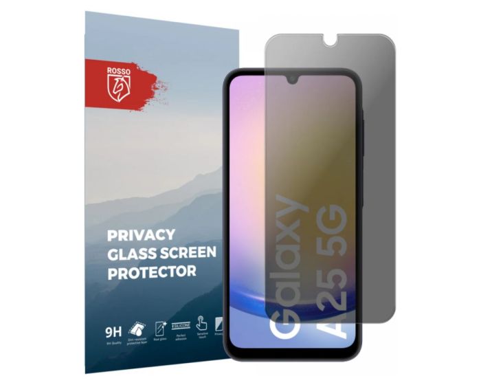 Rosso Tempered Glass Privacy Αντιχαρακτικό Γυαλί Προστασίας Απορρήτου Οθόνης (Samsung Galaxy A25 5G)