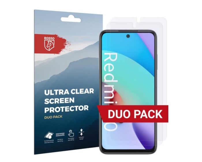 Rosso Ultra Clear Screen Protector Μεμβράνη Προστασίας Οθόνης 2 Τεμάχια (Xiaomi Redmi 10 / 10 2022)