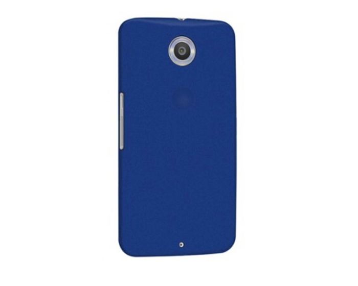 Rubber Plastic Θήκη Πλαστική - Μπλε (Google Nexus 6)