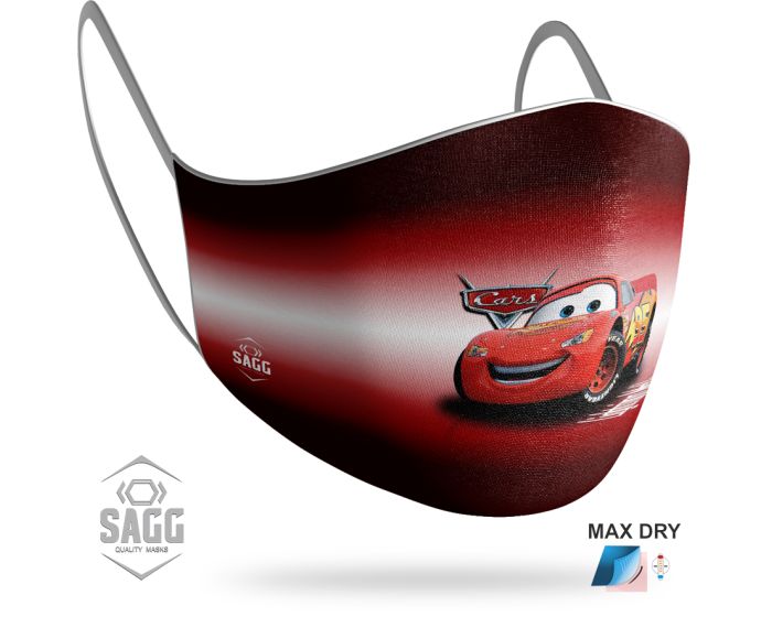 SAGG Face Mask for Kids Παιδική Προστατευτική Μάσκα Προσώπου - Cars