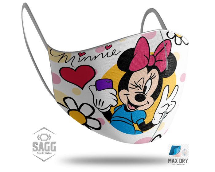SAGG Face Mask for Kids Παιδική Προστατευτική Μάσκα Προσώπου - Minnie Mouse 2