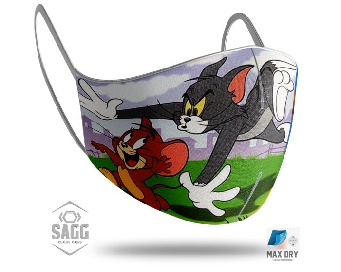 SAGG Face Mask for Kids Παιδική Προστατευτική Μάσκα Προσώπου - Tom & Jerry