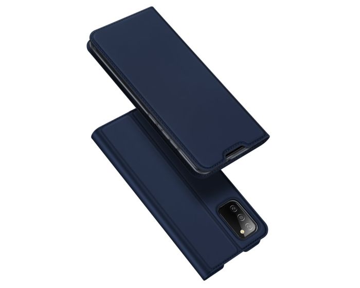 DUX DUCIS SkinPro Wallet Case Θήκη Πορτοφόλι με Stand - Blue (Samsung Galaxy A02s)