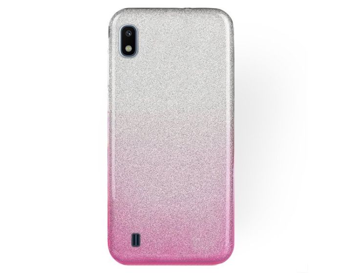 Forcell Glitter Shine Cover Hard Case Clear / Pink (Samsung Galaxy A10)