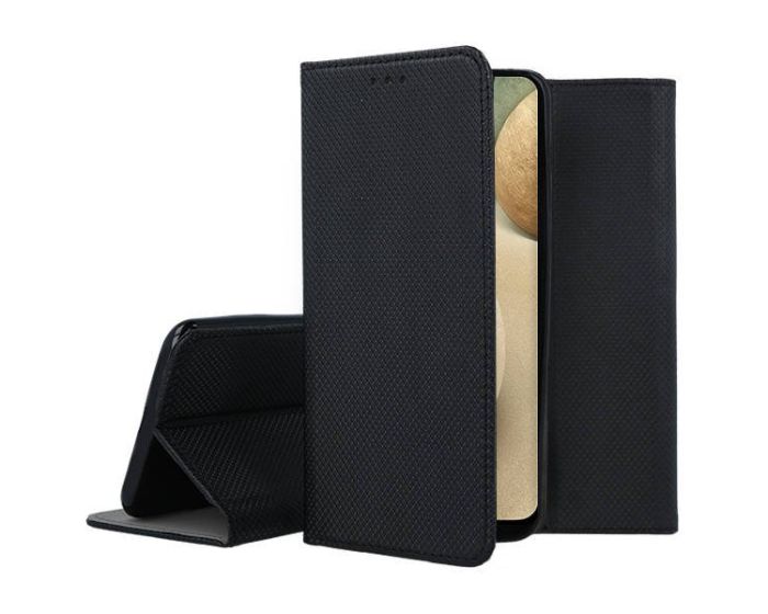Forcell Smart Book Case με Δυνατότητα Stand Θήκη Πορτοφόλι Black (Samsung Galaxy A12 / M12)
