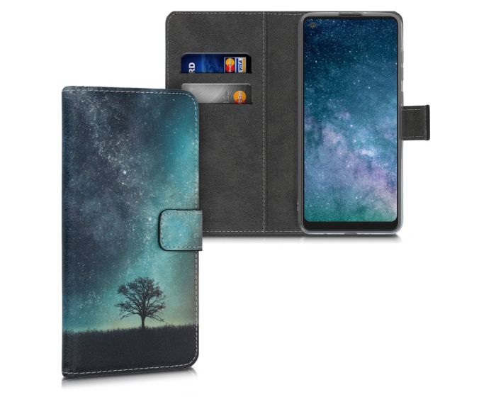KWmobile Θήκη Πορτοφόλι Wallet Case (52496.01) Cosmic Nature (Samsung Galaxy A21s)