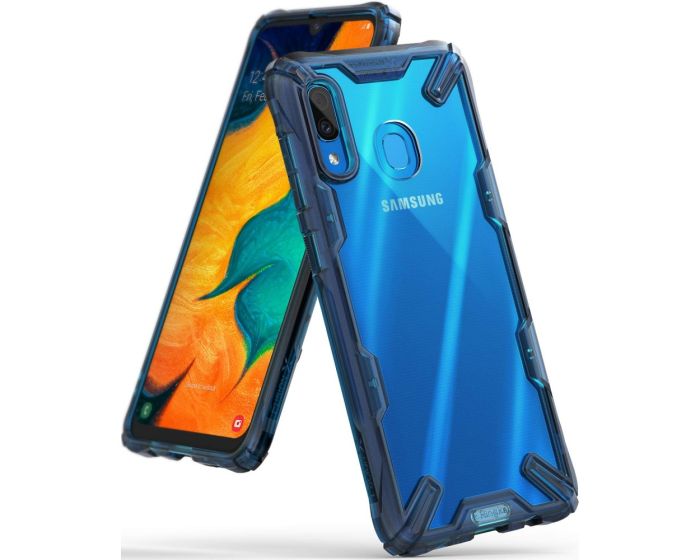 Ringke Fusion-X Σκληρή Θήκη με TPU Bumper Space Blue (Samsung Galaxy A30)