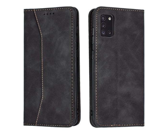 Bodycell PU Leather Book Case Θήκη Πορτοφόλι με Stand - Black (Samsung Galaxy A31)
