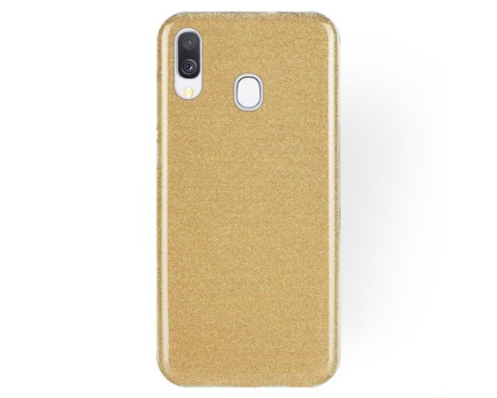 Forcell Glitter Shine Cover Hard Case Gold (Samsung Galaxy A40)