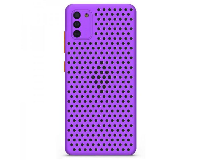 Breath Colored Buttons TPU Case Θήκη με Οπές Violet (Samsung Galaxy A41)
