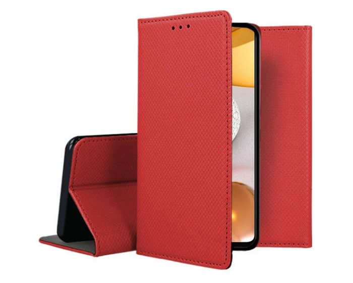 Forcell Smart Book Case με Δυνατότητα Stand Θήκη Πορτοφόλι Red (Samsung Galaxy A42 5G)