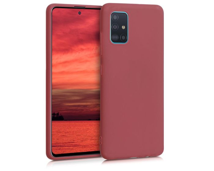 KWmobile TPU Silicone Case (51196.160) Maroon Red (Samsung Galaxy A51)
