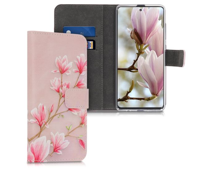 KWmobile Θήκη Πορτοφόλι Wallet Case (51193.07) Pink Magnolia (Samsung Galaxy A51)