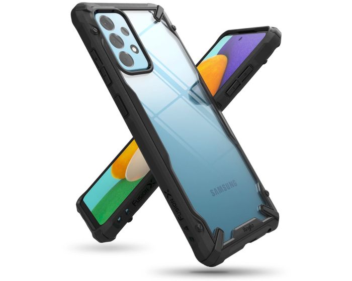 Ringke Fusion-X Σκληρή Θήκη με TPU Bumper Black (Samsung Galaxy A52 / A52s)