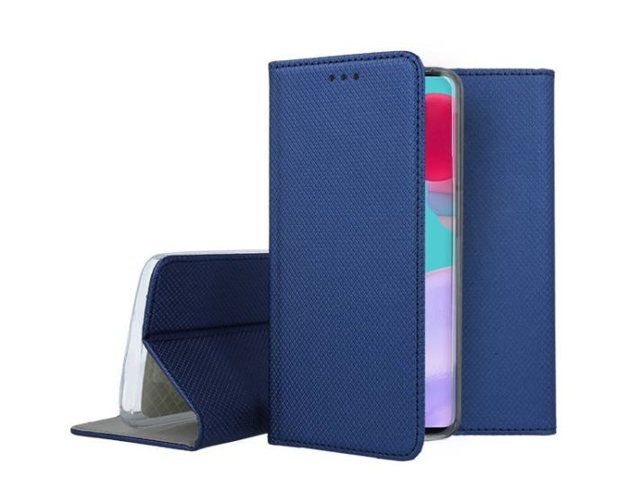 Forcell Smart Book Case με Δυνατότητα Stand Θήκη Πορτοφόλι Navy Blue (Samsung Galaxy A52 / A52s) - MT44633