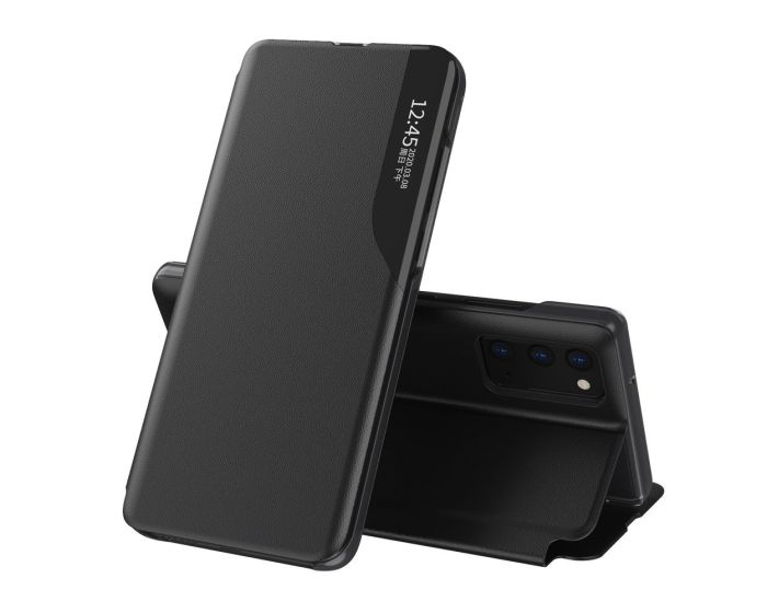 Eco Leather View Case Θήκη Πορτοφόλι με Stand - Black (Samsung Galaxy A72 4G / 5G)