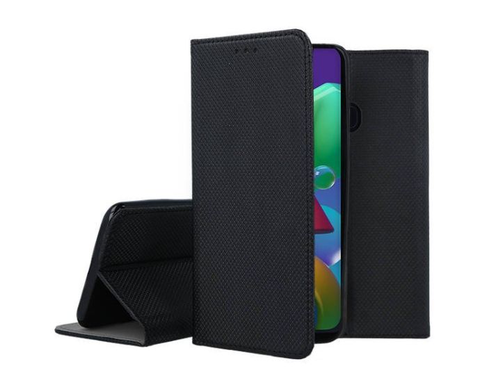 Forcell Smart Book Case με Δυνατότητα Stand Θήκη Πορτοφόλι Black (Samsung Galaxy M21 / M30s)