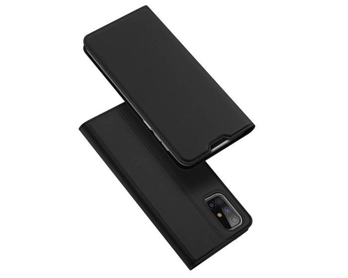 DUX DUCIS SkinPro Wallet Case Θήκη Πορτοφόλι με Stand - Black (Samsung Galaxy M31s)