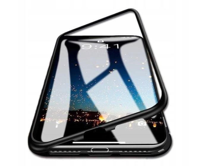 Magneto Bumper Case - Μαγνητική Θήκη Clear / Black (Samsung Galaxy Note 10 Lite)