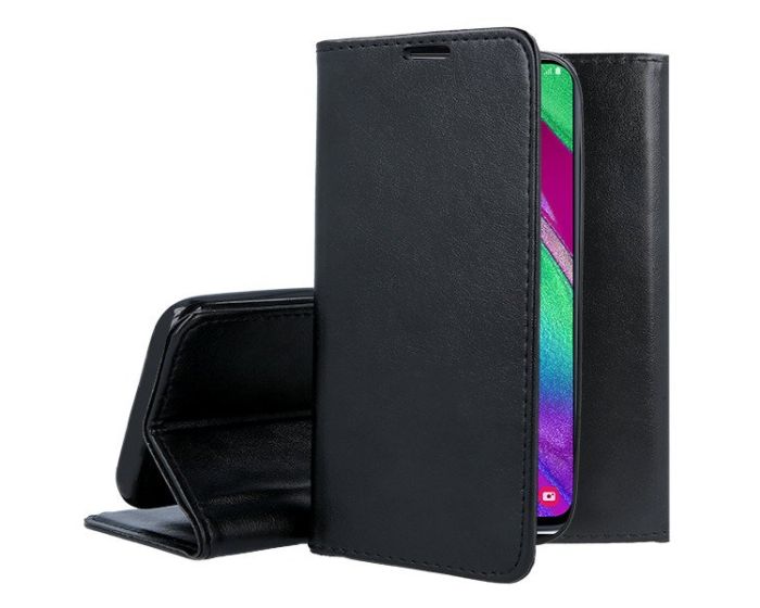 Forcell Magnet Wallet Case Θήκη Πορτοφόλι με δυνατότητα Stand Black (Samsung Galaxy Note 10 Lite)